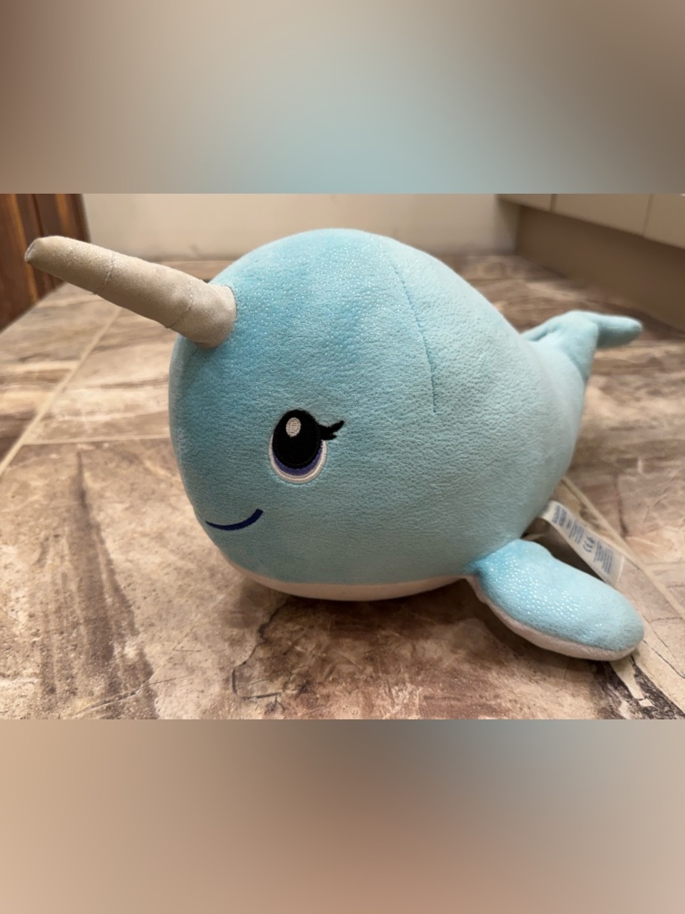 Build-A-Bear Narwhal Plush Blue Whale Stuffed Animal 16” Soft Toy Cute - Picture 5 of 13